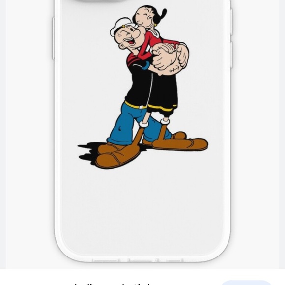 Olive Oyl red metallic adjustable crossbody bag with three sections - Picture 11 of 11